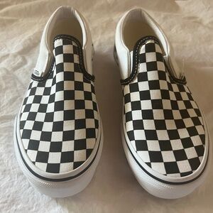 Vans Kids White Canvas Sneakers